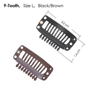 U Shape Wig Clips, 9 Teeth Small Snap Comb Wig Clips, Clips for Wig, Hair Extension Clips, Wig Accessories Clips Factory Wholesale Hair Weaving Clips Wig Accessories